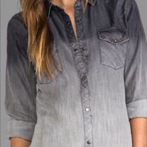 Rails Ombré denim button down(snaps) shirt.